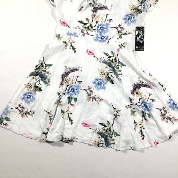 OneHart flutter sleeve floral white dress - Picture 5 of 8